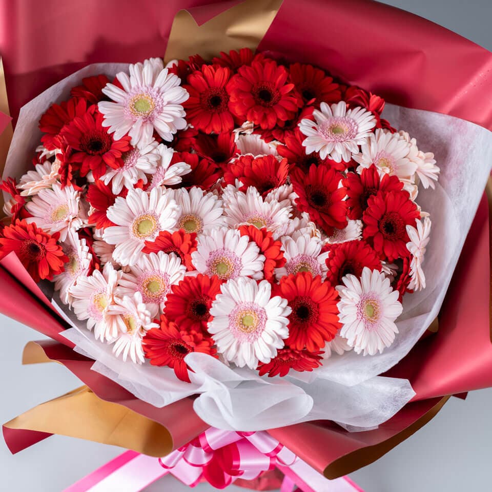 ガーベラ100本の花束 商品画像 4