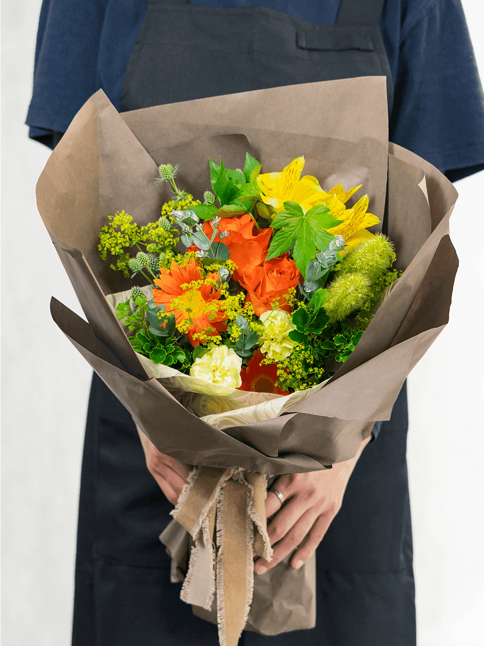黄オレンジ系花束 商品画像 5