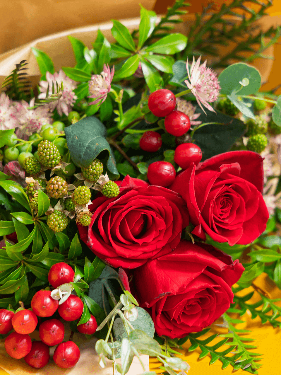 赤系の花束 商品画像 4