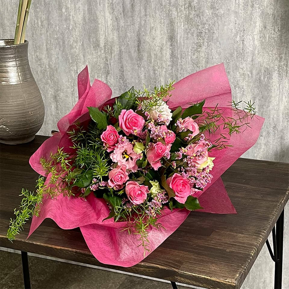 ピンク系バラの花束 商品画像 3