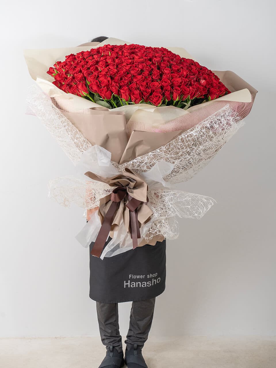 赤バラ365本の花束【韓国風ラッピング】 商品画像 4