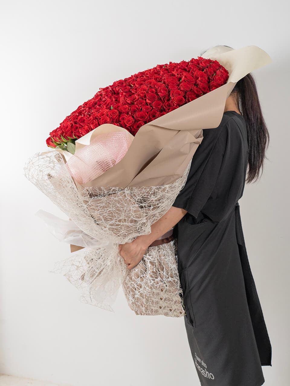 赤バラ365本の花束【韓国風ラッピング】 商品画像 5