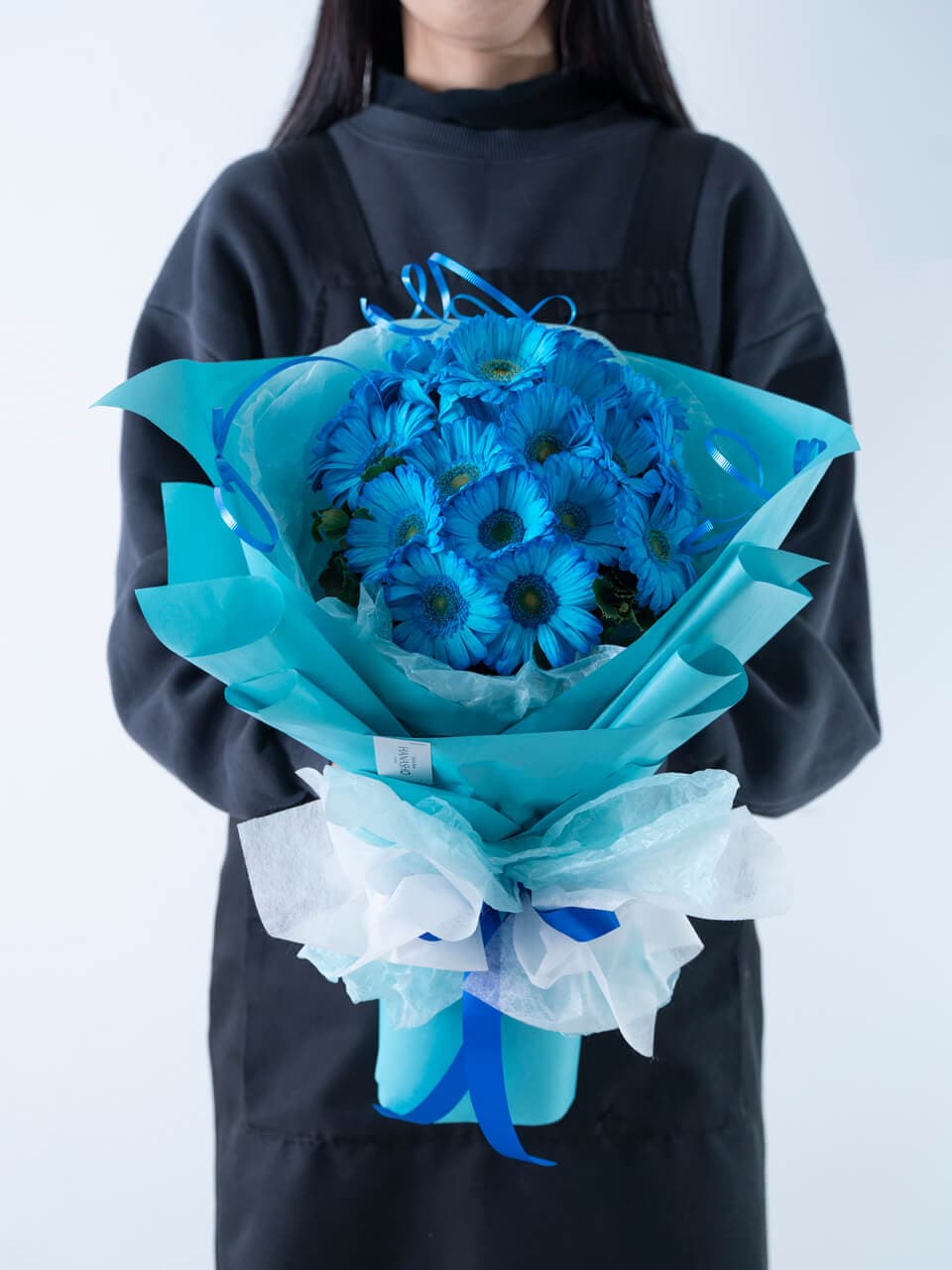 青いガーベラ20本の花束 商品画像 6