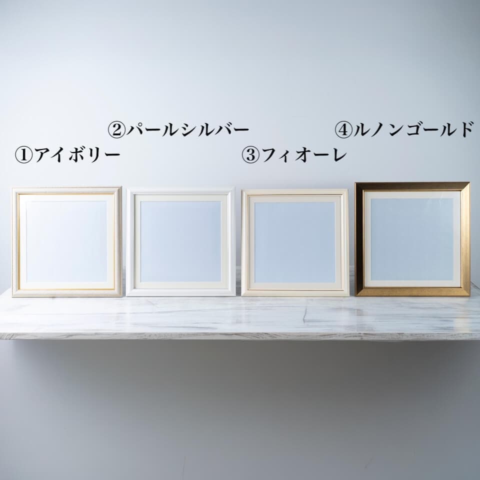 【36額スクエアサイズ】バラ12本などハート型、丸型の押し花⑤ 商品画像 3